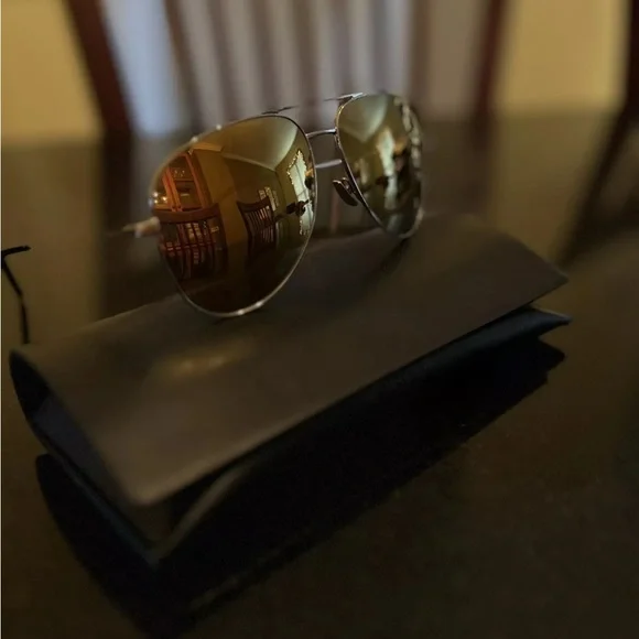 Saint Laurent Gold Aviators